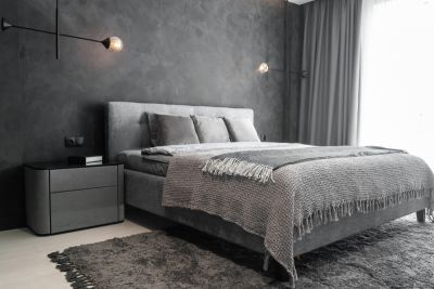 Gray Bedroom Painting