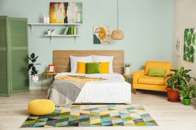 Green Bedroom Painting
