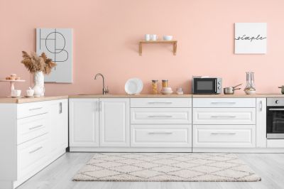 Peach Colored Kitchen